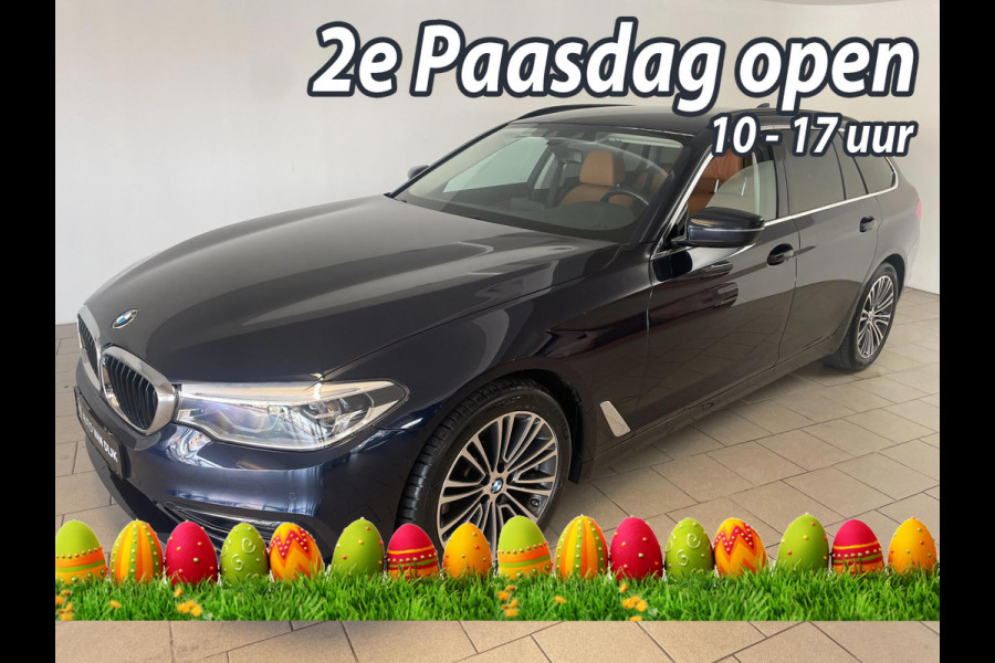 BMW 5 Serie Touring 520i High Executive AUTOMAAT NAVI CRUISE BLUETOOTH LED VERL STUURVERW STOELVERW STOELVENT LEDER NIEUWSTAAT