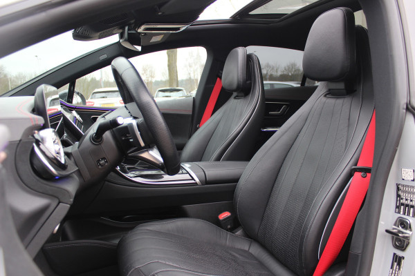Mercedes-Benz EQE 350 AMG Line 89 kWh / SoH 95,7% / Panoramadak / Camera / Achterasbesturing / Head-up / Luxe Leder / Premium Plus-pakket / Stoelventilatie + Verwarming + Massage / Navigatie / Dodehoek / DAB / ACC