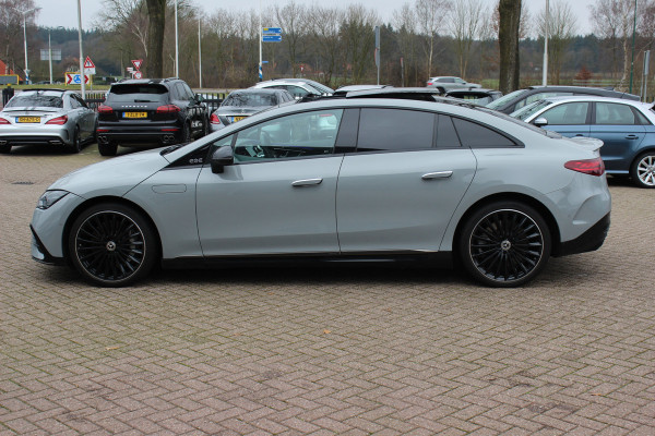Mercedes-Benz EQE 350 AMG Line 89 kWh / SoH 95,7% / Panoramadak / Camera / Achterasbesturing / Head-up / Luxe Leder / Premium Plus-pakket / Stoelventilatie + Verwarming + Massage / Navigatie / Dodehoek / DAB / ACC