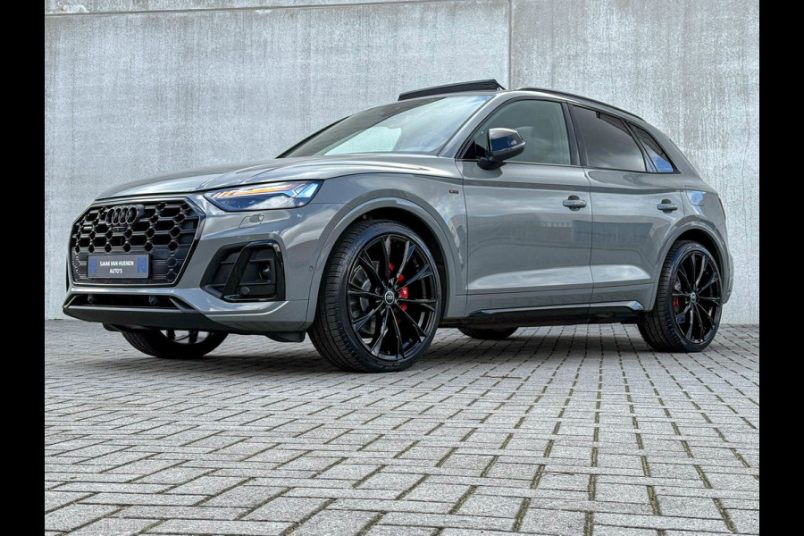 Audi Q5 55TFSI e 367PK Quattro Competition S Edition S-Line 1é Eig!|Pano|Luchtvering|S5-stoelen|HD Matrix|Carbon|Trekhaak|Ambiance