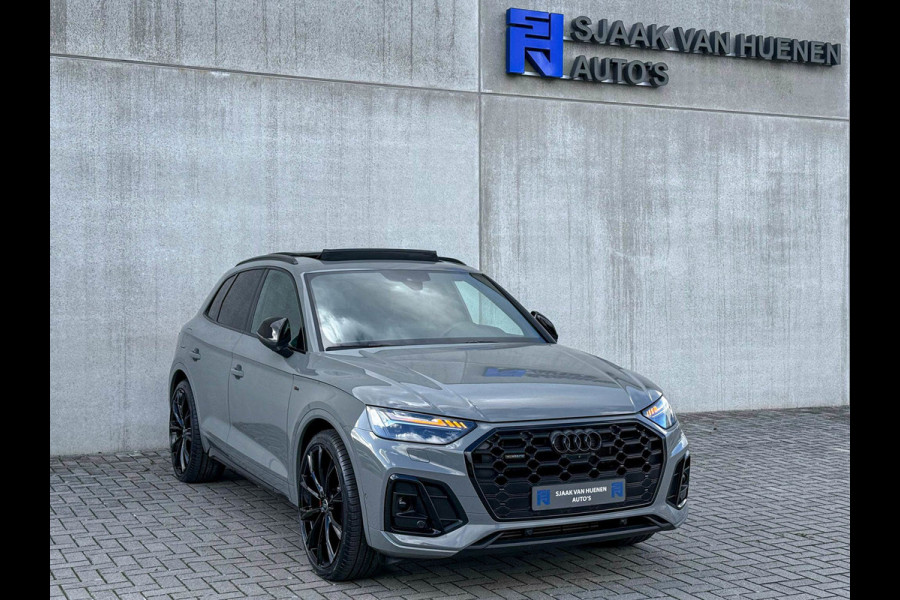 Audi Q5 55TFSI e 367PK Quattro Competition S Edition S-Line 1é Eig!|Pano|Luchtvering|S5-stoelen|HD Matrix|Carbon|Trekhaak|Ambiance