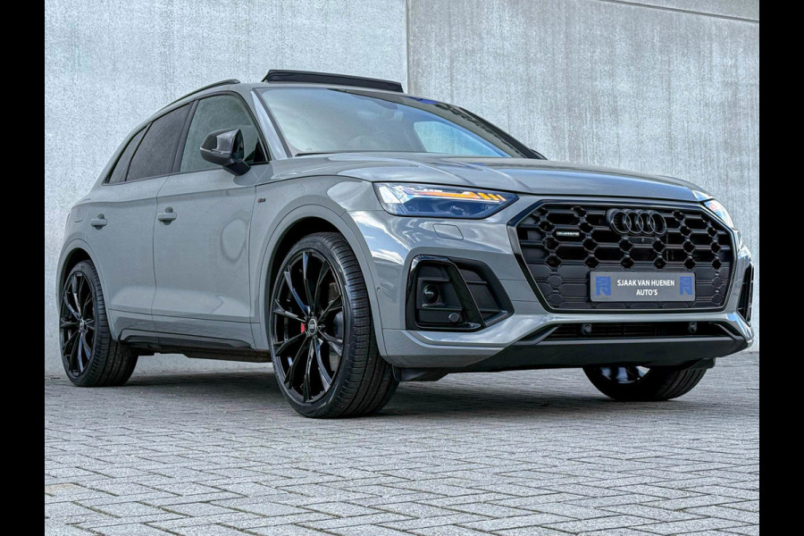 Audi Q5 55TFSI e 367PK Quattro Competition S Edition S-Line 1é Eig!|Pano|Luchtvering|S5-stoelen|HD Matrix|Carbon|Trekhaak|Ambiance