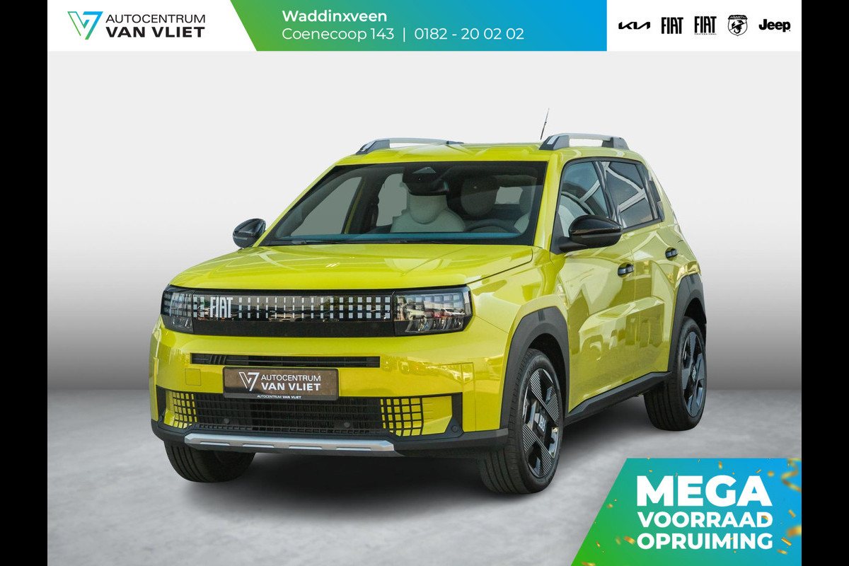 Fiat Grande Panda La Prima 11 kW 44 kWh | Uit voorraad leverbaar | Clima | Cruise | Camera | Apple Carplay | 17" | Navi | Winter Pack