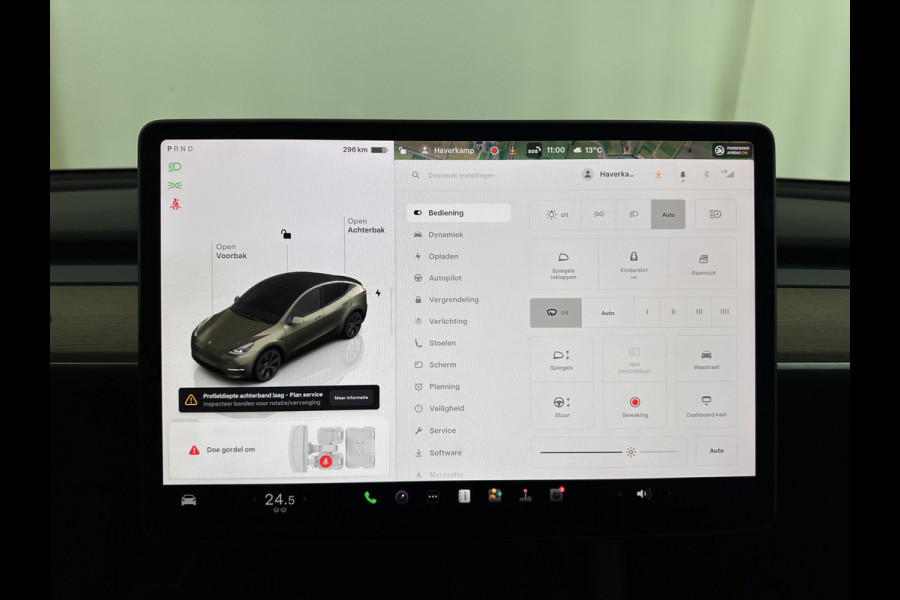Tesla Model Y RWD 58 kWh [ 3-Fase-11kW ] {SOH-91%} (INCL-BTW) Aut. *PANO | LEATHER | AUTO-PILOT | NAVI-FULLMAP | MATRIX-LED | KEYLESS | CAMERA | DAB+ | HEATED-COMFORTSEATS | PRIVACYGLASS | TOPVIEW | TOWBAR | 19''ALU*