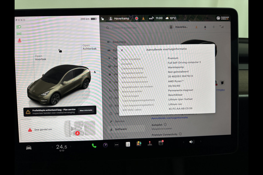 Tesla Model Y RWD 58 kWh [ 3-Fase-11kW ] {SOH-91%} (INCL-BTW) Aut. *PANO | LEATHER | AUTO-PILOT | NAVI-FULLMAP | MATRIX-LED | KEYLESS | CAMERA | DAB+ | HEATED-COMFORTSEATS | PRIVACYGLASS | TOPVIEW | TOWBAR | 19''ALU*