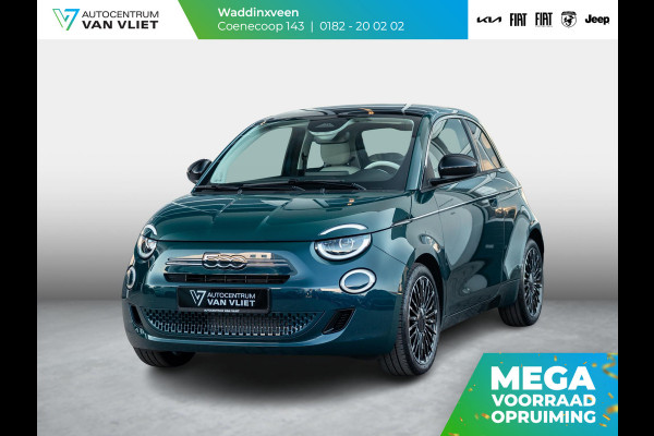 Fiat 500 Hybrid Collezione | Clima | LED | PDC | JBL Premium Audio | 17" | Camera | BSM | Canneloni Ivory/Piombo interieur