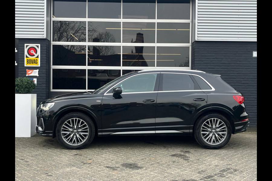 Audi Q3 35 TFSI 3x S Line Pro, Automaat, Pano, CarPlay, Camera, Cruise, Virtual Cockpit, 19"LM