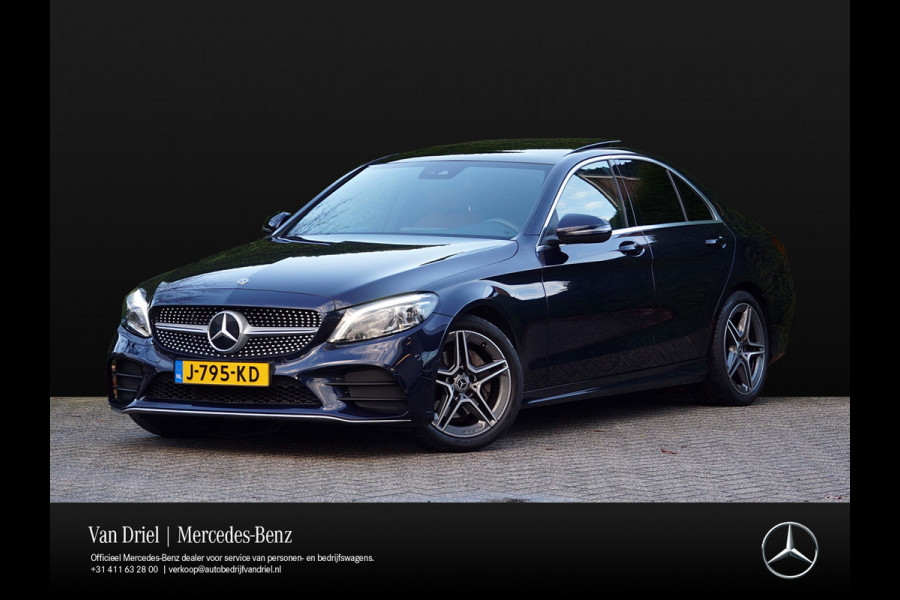Mercedes-Benz C-Klasse C 180 AMG line | Sound Multibeam Panoramadak Bruin leder Artico