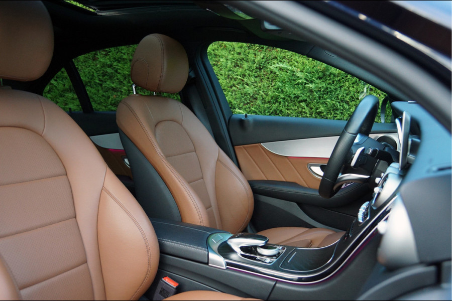 Mercedes-Benz C-Klasse C 180 AMG line | Sound Multibeam Panoramadak Bruin leder Artico