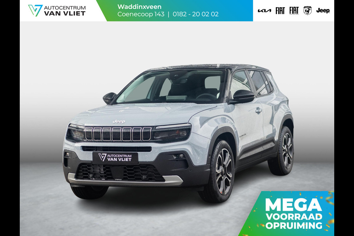 Jeep Avenger 1.2 e-Hybrid Summit | Uit voorraad leverbaar | Winter Pack | Schuif/Kanteldak | Infotaiment&Convenience Pack | Bicolore