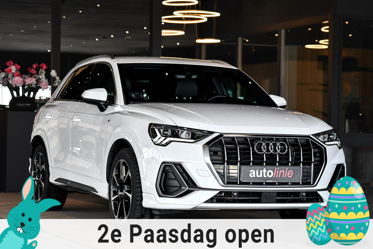 Audi Q3 35 TFSI 3x S-line. ACC, Camera, Matrix, Dodehoek, Stoelverw!