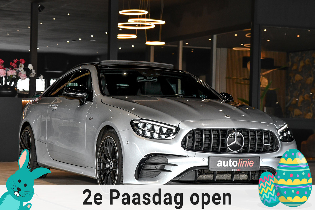 Mercedes-Benz E-Klasse Coupé AMG 53 4MATIC+. Pano, Luchtv, Memory, Distro+, Burm, Camera, Dodeh, CarPlay!