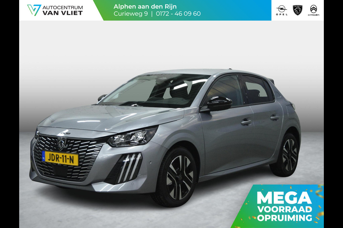 Peugeot 208 1.2 Hybrid 110 e-DCS6 Allure | Tot 8 jaar garantie | ACHTERUITRIJCAMERA MET SENSOREN | NAVIGATIE | CARPLAY | E.C.C. |