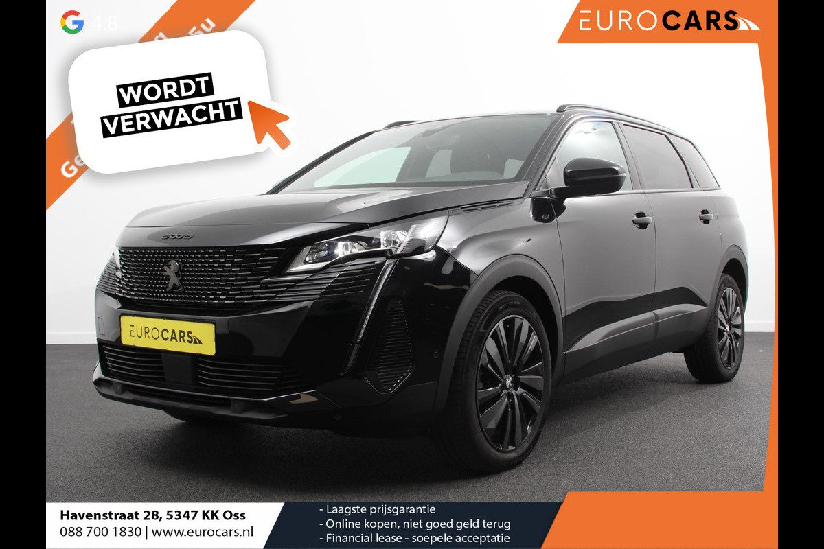 Peugeot 5008 1.2 PureTech 130pk Automaat GT Black Pack 7p Climate control Adaptive Cruise control Camera Verwarmde voorstoelen Keyless Navigatie LED Apple Carplay/ Android Auto