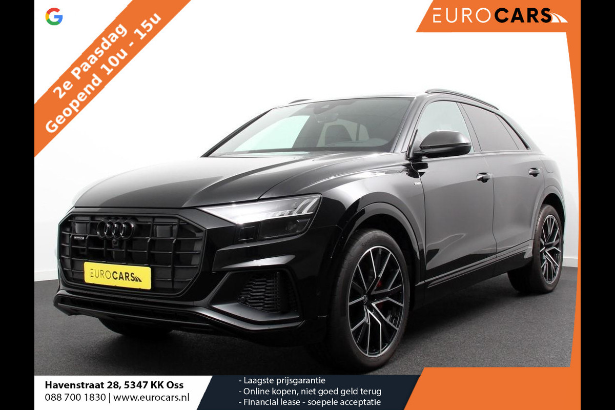Audi Q8 55 TFSI e quattro Pro Line S Competition Plus | Leder | Carbon Pack | LED | Adaptief cruise control | 381 PK | Navigatie | Climate control | 360* camera | Elektrische achterklep