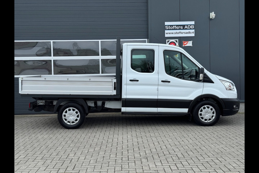 Ford Transit 350 2.0 TDCI L2H1 DC Trend 4WD | Open laadbak | Bluetooth | Kunstleder | 7-pers | Cruise| Radio | Airco | AWD 4x4