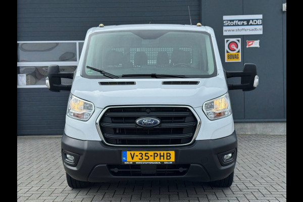 Ford Transit 350 2.0 TDCI L2H1 DC Trend 4WD | Open laadbak | Bluetooth | Kunstleder | 7-pers | Cruise| Radio | Airco | AWD 4x4