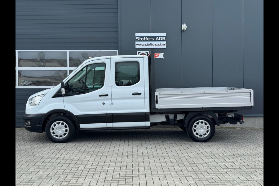 Ford Transit 350 2.0 TDCI L2H1 DC Trend 4WD | Open laadbak | Bluetooth | Kunstleder | 7-pers | Cruise| Radio | Airco | AWD 4x4