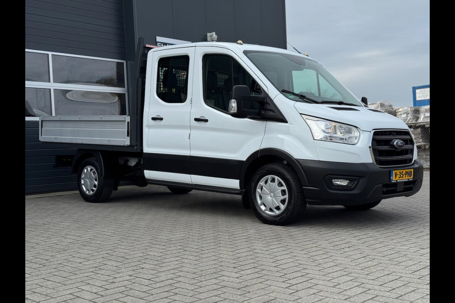 Ford Transit 350 2.0 TDCI L2H1 DC Trend 4WD | Open laadbak | Bluetooth | Kunstleder | 7-pers | Cruise| Radio | Airco | AWD 4x4