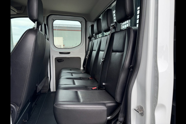Ford Transit 350 2.0 TDCI L2H1 DC Trend 4WD | Open laadbak | Bluetooth | Kunstleder | 7-pers | Cruise| Radio | Airco | AWD 4x4