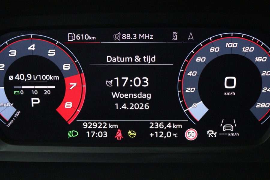 Audi A3 Sportback 30 TFSI S edition (DIGITALE COCKPIT, CRUISE CONTROL ADAPTIEF, NAVIGATIE, PARKEERSENSOREN)