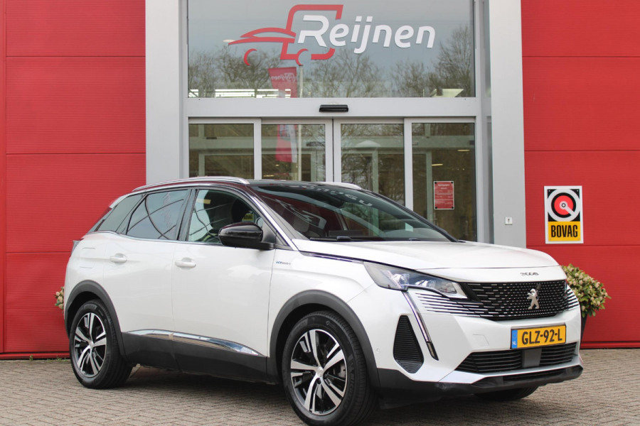 Peugeot 3008 1.6 HYbrid4 300PK GT PACK BUSINESS | CAMERA VOOR + ACHTER | APPLE CARPLAY/ANDROID AUTO | ELEKTRISCH BEDIENBARE ACHTERKLEP | ADAPTIVE CRUISE CONTROL | 18" LICHTMETALEN VELGEN | FULL LED KOPLAMPEN | DODEHOEK BEWAKING | CLIMATE CONTROL | NAVIGATIE | DAB+ RADIO | KEYLESS ENTRY/START |