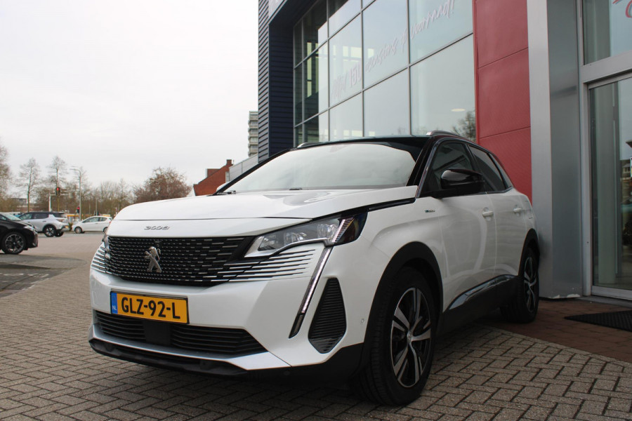 Peugeot 3008 1.6 HYbrid4 300PK GT PACK BUSINESS | CAMERA VOOR + ACHTER | APPLE CARPLAY/ANDROID AUTO | ELEKTRISCH BEDIENBARE ACHTERKLEP | ADAPTIVE CRUISE CONTROL | 18" LICHTMETALEN VELGEN | FULL LED KOPLAMPEN | DODEHOEK BEWAKING | CLIMATE CONTROL | NAVIGATIE | DAB+ RADIO | KEYLESS ENTRY/START |