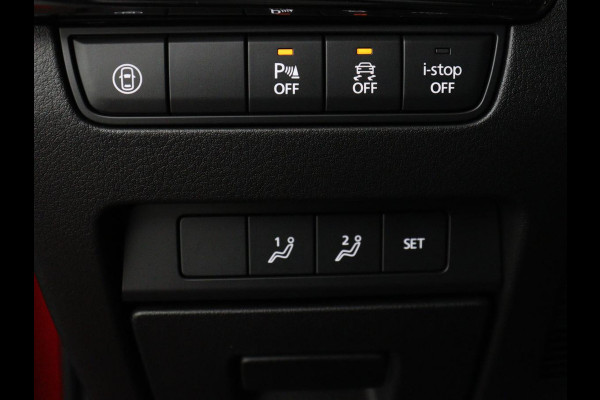 Mazda 3 2.0 e-SkyActiv-X M Hybrid 180 Luxury | Leder | Head-Up | Stoelverwarming | Trekhaak | Bose Sound | Camera | Carplay | Memory | Adaptive cruise | Navigatie | Full LED | Stuurverwarming | Keyless