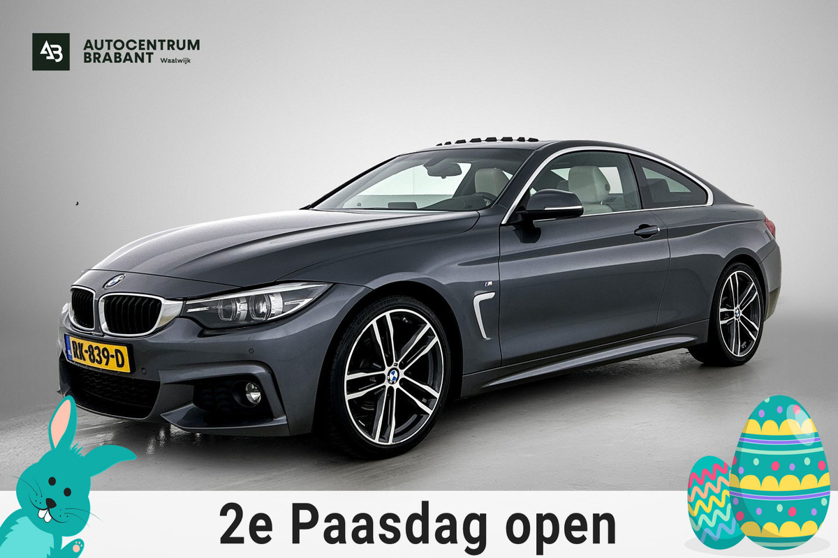 BMW 4 Serie Coupé 420i High Executive M-Sport(NL-Auto, Dealer OndrH, Dakraam, Trekhaak, Navi Pro, StoelV, Leder, Sportstoel, Etc)