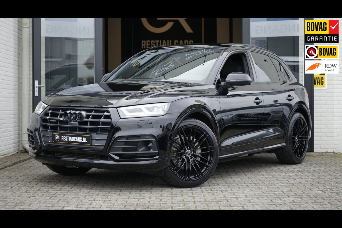 Audi Q5 45 TFSI Quattro 3x S-Line Black Optik AUTOMAAT-360CAMERA-ACC-CARPLAY-KEYLESS-LUCHTVERING-MATRIX-PANORAMA-VOLLEDER-TREKHAAK