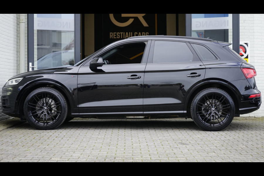 Audi Q5 45 TFSI Quattro 3x S-Line Black Optik AUTOMAAT-360CAMERA-ACC-CARPLAY-KEYLESS-LUCHTVERING-MATRIX-PANORAMA-VOLLEDER-TREKHAAK