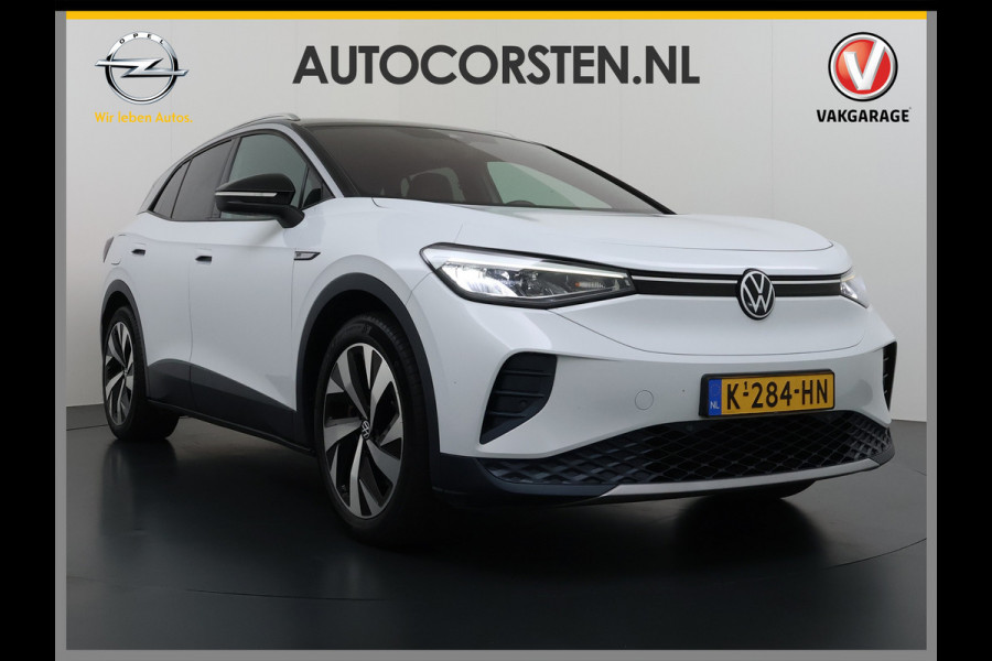 Volkswagen ID.4 204PK First 77kWh SOH 91% Leer/Alcantara Adap.Cruise Camera Apple Carplay Android Navi Ecc Pdc-a+v Lmv 20" Stoel+Stuurverwarming Led Bordherkenning Voor-Klimatisering Semi-Autopilot App-Connect E-sound Front-Assist Origineel Nederlandse Auto