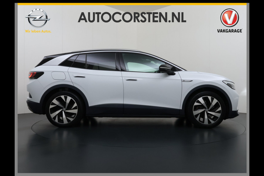 Volkswagen ID.4 204PK First 77kWh SOH 91% Leer/Alcantara Adap.Cruise Camera Apple Carplay Android Navi Ecc Pdc-a+v Lmv 20" Stoel+Stuurverwarming Led Bordherkenning Voor-Klimatisering Semi-Autopilot App-Connect E-sound Front-Assist Origineel Nederlandse Auto