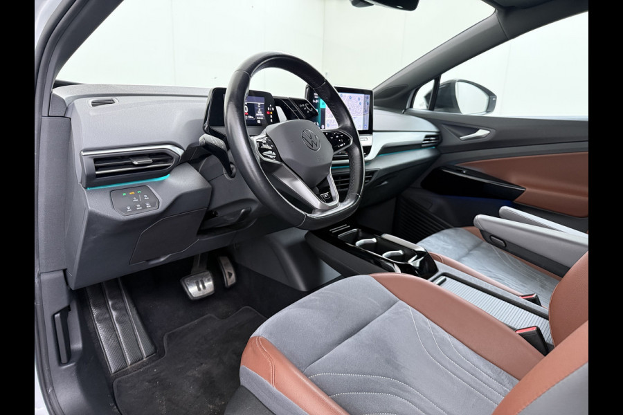 Volkswagen ID.4 204PK First 77kWh SOH 91% Leer/Alcantara Adap.Cruise Camera Apple Carplay Android Navi Ecc Pdc-a+v Lmv 20" Stoel+Stuurverwarming Led Bordherkenning Voor-Klimatisering Semi-Autopilot App-Connect E-sound Front-Assist Origineel Nederlandse Auto
