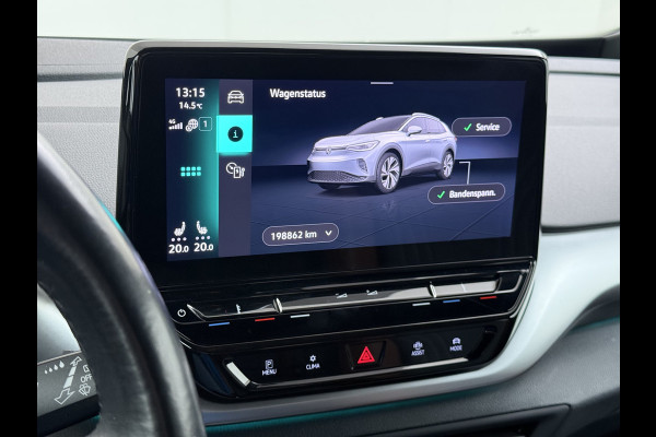 Volkswagen ID.4 204PK First 77kWh SOH 91% Leer/Alcantara Adap.Cruise Camera Apple Carplay Android Navi Ecc Pdc-a+v Lmv 20" Stoel+Stuurverwarming Led Bordherkenning Voor-Klimatisering Semi-Autopilot App-Connect E-sound Front-Assist Origineel Nederlandse Auto