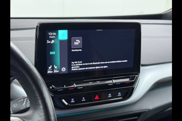 Volkswagen ID.4 204PK First 77kWh SOH 91% Leer/Alcantara Adap.Cruise Camera Apple Carplay Android Navi Ecc Pdc-a+v Lmv 20" Stoel+Stuurverwarming Led Bordherkenning Voor-Klimatisering Semi-Autopilot App-Connect E-sound Front-Assist Origineel Nederlandse Auto