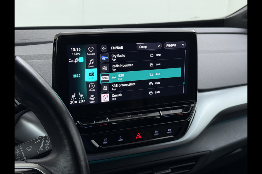 Volkswagen ID.4 204PK First 77kWh SOH 91% Leer/Alcantara Adap.Cruise Camera Apple Carplay Android Navi Ecc Pdc-a+v Lmv 20" Stoel+Stuurverwarming Led Bordherkenning Voor-Klimatisering Semi-Autopilot App-Connect E-sound Front-Assist Origineel Nederlandse Auto