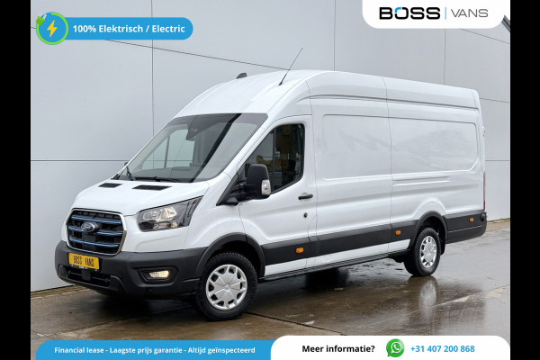 Ford E-Transit 184PK 68kWh L4H3 316km WLTP 96,2% (SOH) BEV Snelladen Carplay Climate control Laadkabel 360° camera Parkeersensoren voor achter Stoelverwarming