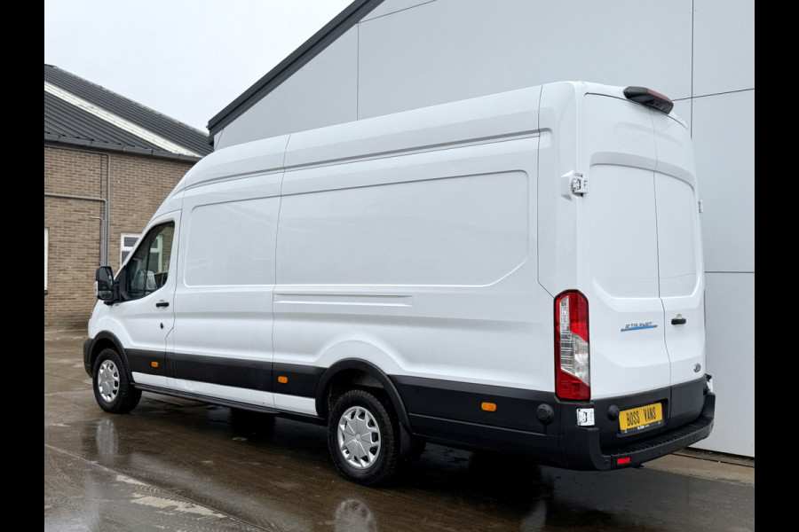Ford E-Transit 184PK 68kWh L4H3 316km WLTP 96,2% (SOH) BEV Snelladen Carplay Climate control Laadkabel 360° camera Parkeersensoren voor achter Stoelverwarming