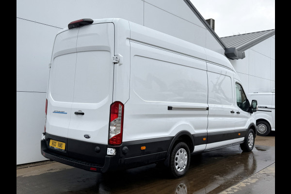 Ford E-Transit 184PK 68kWh L4H3 316km WLTP 96,2% (SOH) BEV Snelladen Carplay Climate control Laadkabel 360° camera Parkeersensoren voor achter Stoelverwarming