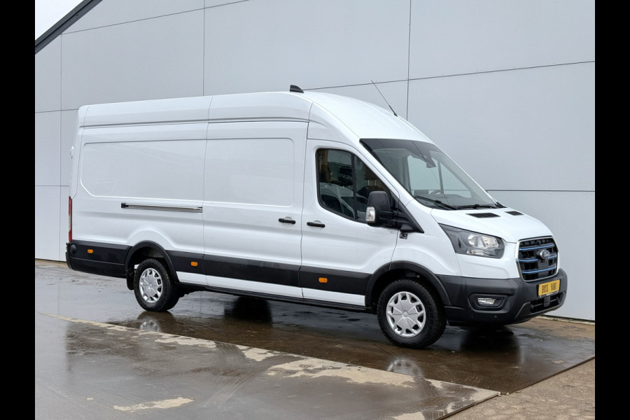 Ford E-Transit 184PK 68kWh L4H3 316km WLTP 96,2% (SOH) BEV Snelladen Carplay Climate control Laadkabel 360° camera Parkeersensoren voor achter Stoelverwarming