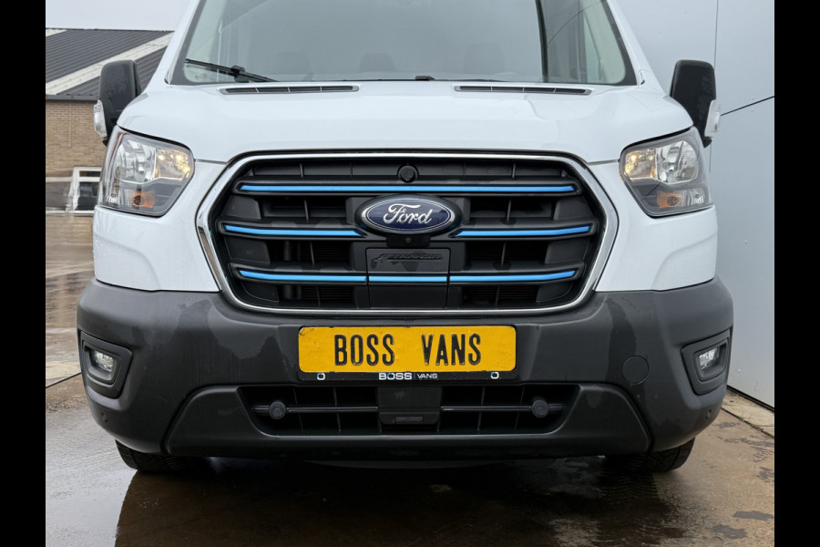 Ford E-Transit 184PK 68kWh L4H3 316km WLTP 96,2% (SOH) BEV Snelladen Carplay Climate control Laadkabel 360° camera Parkeersensoren voor achter Stoelverwarming