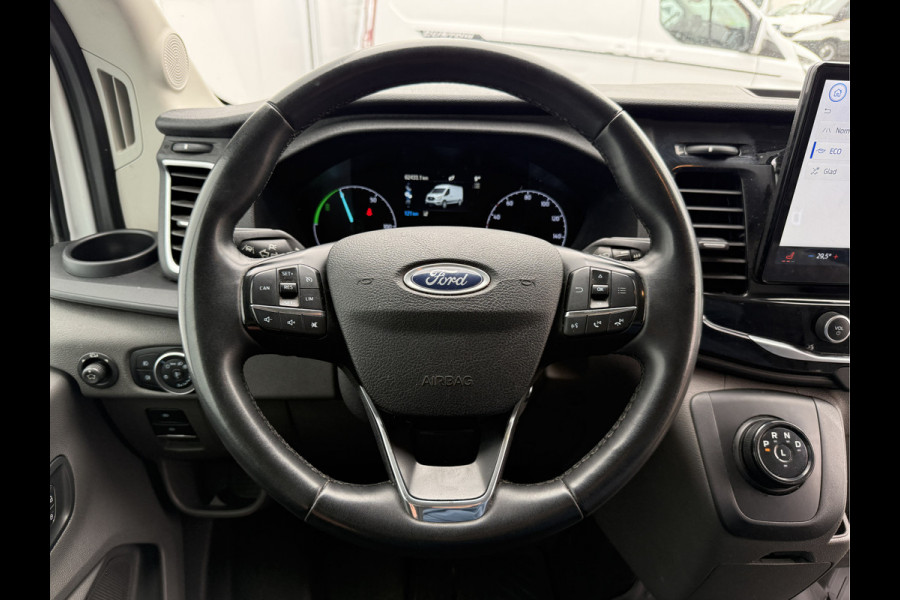 Ford E-Transit 184PK 68kWh L4H3 316km WLTP 96,2% (SOH) BEV Snelladen Carplay Climate control Laadkabel 360° camera Parkeersensoren voor achter Stoelverwarming