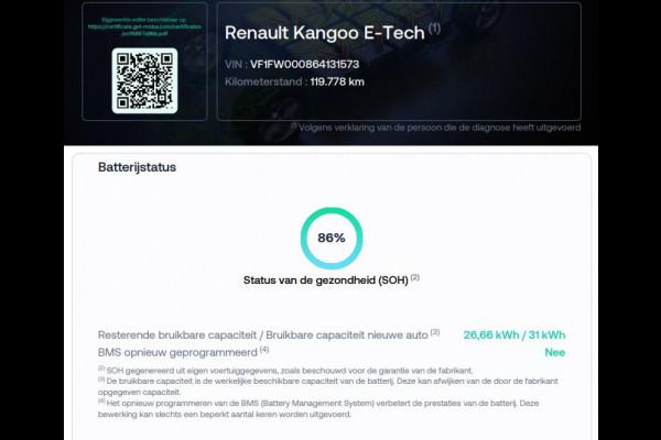 Renault Kangoo Z.E.*KOOPACCU*33kWh*NAVI*A/C*TEL*CRUISE*PDC*IMPERI