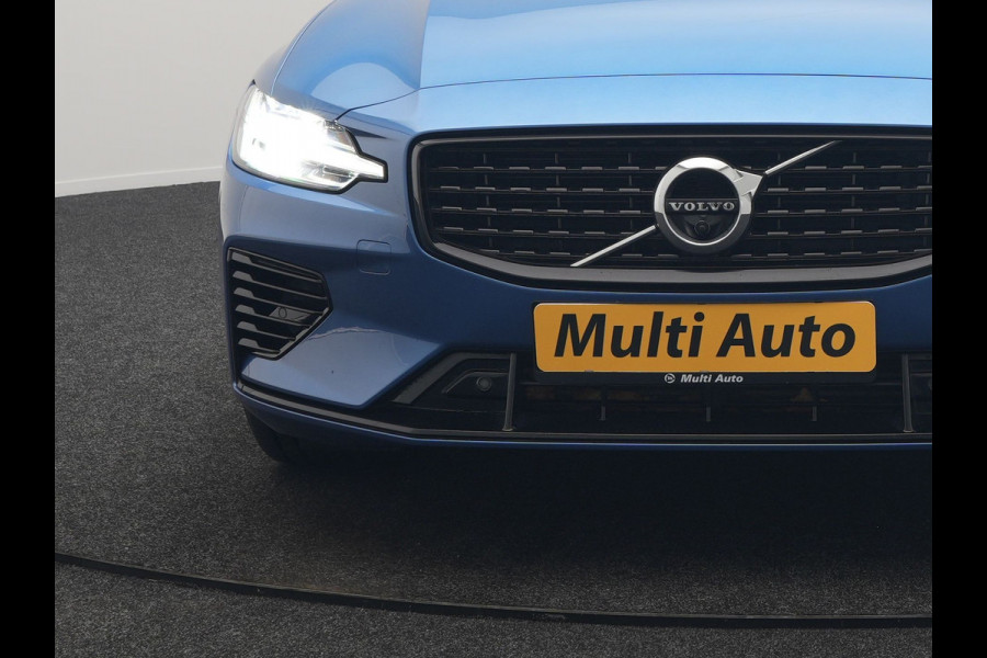 Volvo V60 T6 Recharge AWD R-Design PHEV 340pk Dealer O.H. | Trekhaak Af Fabriek | Panodak | Adaptive Cruise | 360 Camera | Lederen Sportstoelen Memory & Verwarmd | Keyless | Blis | Stuur Verwarmd | Apple Carplay | Navigatie | DAB | Plug In Hybrid |
