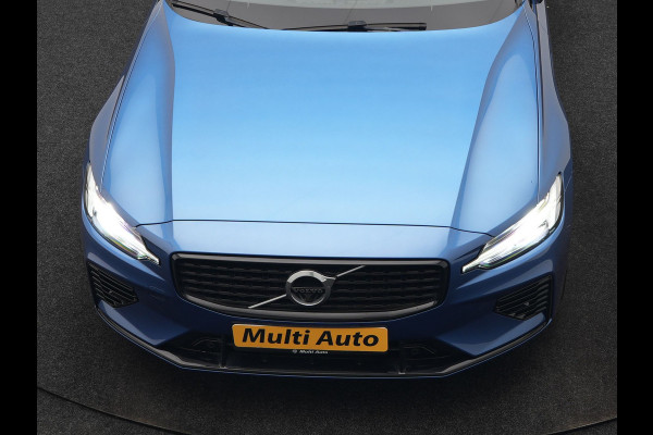 Volvo V60 T6 Recharge AWD R-Design PHEV 340pk Dealer O.H. | Trekhaak Af Fabriek | Panodak | Adaptive Cruise | 360 Camera | Lederen Sportstoelen Memory & Verwarmd | Keyless | Blis | Stuur Verwarmd | Apple Carplay | Navigatie | DAB | Plug In Hybrid |