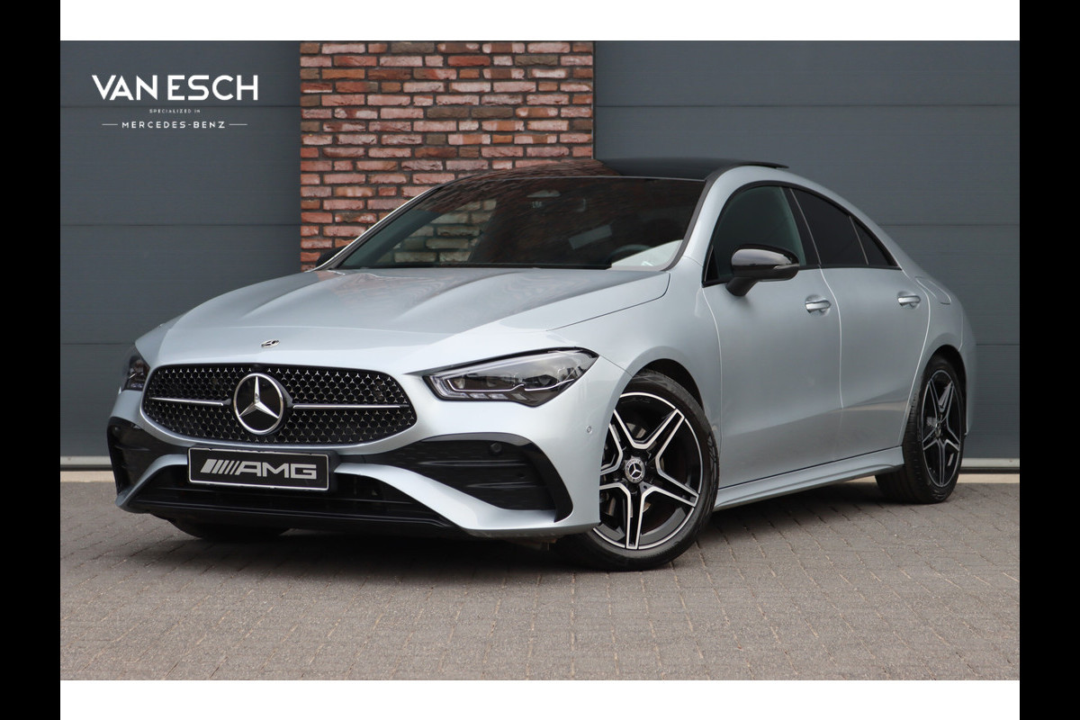 Mercedes-Benz CLA-Klasse 180 Star Edition AMG Line | Panoramadak | Distronic | Camera | Sfeerverlichting | Keyless Go | Multibeam LED | Zitcomfortpakket | Nightpakket |