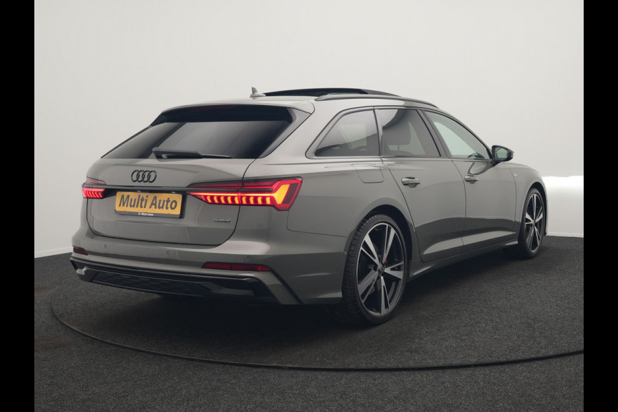 Audi A6 Avant 55 TFSI e Quattro S Line Competition PHEV 367pk | Trekhaak Af Fabriek | Panodak | Adaptive Cruise | 360 Camera | Matrix LED | Bang & Olufsen Sound | Lederen Comfortstoelen Memory & Massage & Ventilatie | Keyless | Stuur Verwarmd | Plug In Hybrid |
