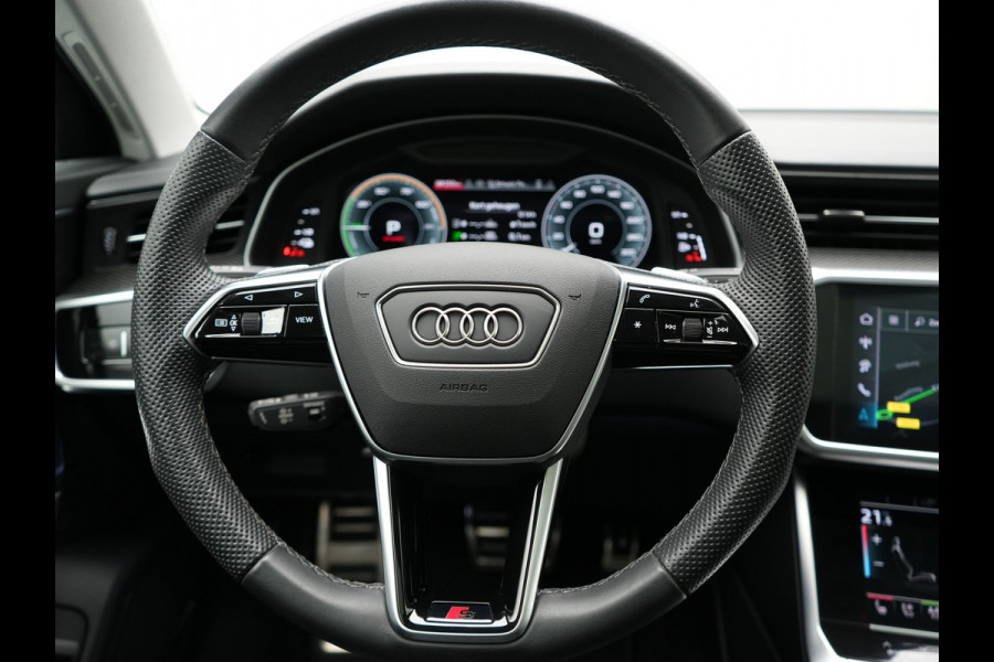 Audi A6 Avant 55 TFSI e Quattro S Line Competition PHEV 367pk | Trekhaak Af Fabriek | Panodak | Adaptive Cruise | 360 Camera | Matrix LED | Bang & Olufsen Sound | Lederen Comfortstoelen Memory & Massage & Ventilatie | Keyless | Stuur Verwarmd | Plug In Hybrid |