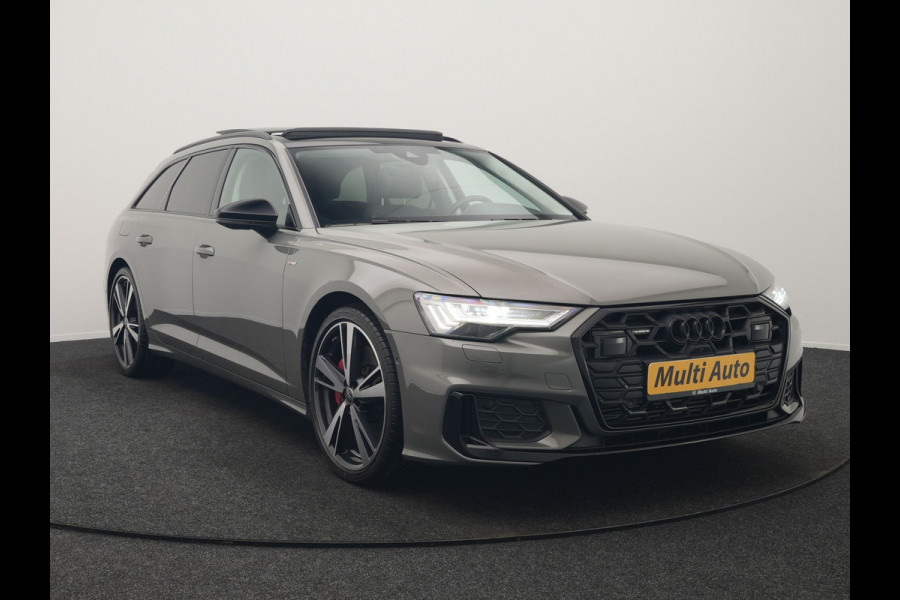 Audi A6 Avant 55 TFSI e Quattro S Line Competition PHEV 367pk | Trekhaak Af Fabriek | Panodak | Adaptive Cruise | 360 Camera | Matrix LED | Bang & Olufsen Sound | Lederen Comfortstoelen Memory & Massage & Ventilatie | Keyless | Stuur Verwarmd | Plug In Hybrid |